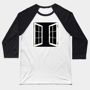 Space Out The Window Baseball T-Shirt